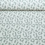 Rippjersey - Leopard Ecru Grün Rippjersey - Leopard Ecru Grün