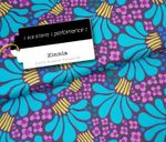 Collection Performance d'Albstoffe - Zinnia Turquoise Mauve Collection Performance d'Albstoffe - Zinnia Turquoise Mauve