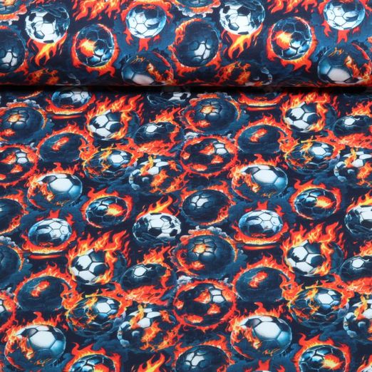 Jersey - Digital Flammender Fußball Navy Jersey - Digital Flammender Fußball Navy