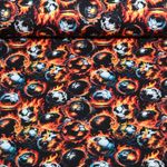 Jersey - Digital Flammender Fußball Schwarz Jersey - Digital Flammender Fußball Schwarz