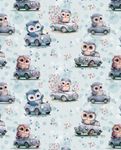 Maglia - Digital Owls Cars Blu