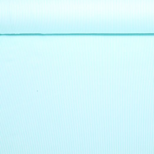 Popeline de coton - mini-rayures Turquoise