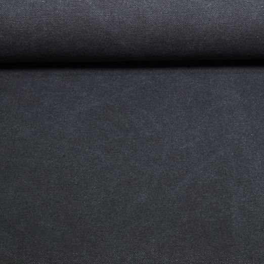 Beschichteter Canvas - Waxed Heavy Uni Schwarz Beschichteter Canvas - Waxed Heavy Uni Schwarz