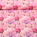 Bambus Viskosejersey - Digital Tulpen Rosa Bambus Viskosejersey - Digital Tulpen Rosa