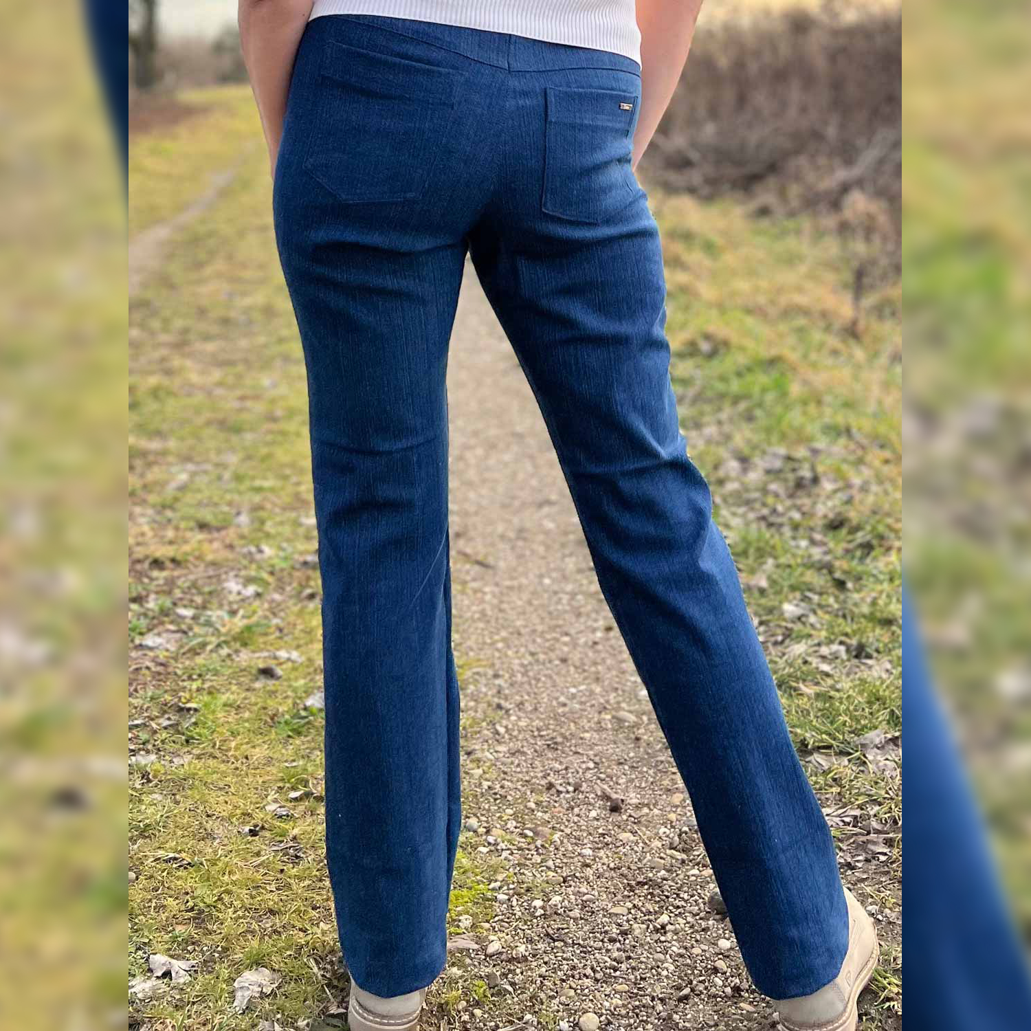 Jeans - Der blaue Pfad Mid Waist Damen Normalgrößen - Schnittmuster eBook-8 Jeans - Der blaue Pfad Mid Waist Damen Normalgrößen - Schnittmuster eBook-8