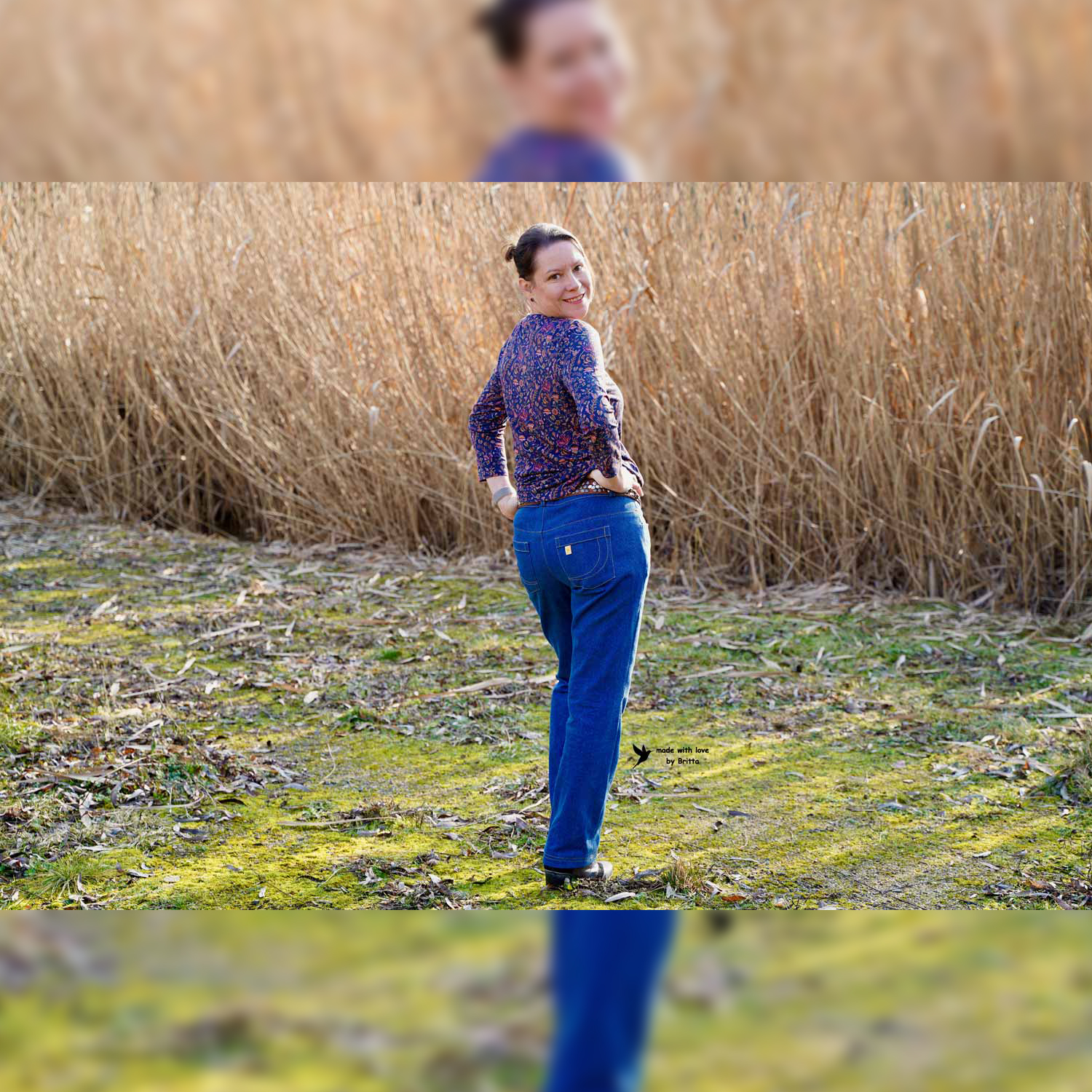 Jeans - Der blaue Pfad Mid Waist Damen Kurzgrößen - Schnittmuster eBook-8 Jeans - Der blaue Pfad Mid Waist Damen Kurzgrößen - Schnittmuster eBook-8