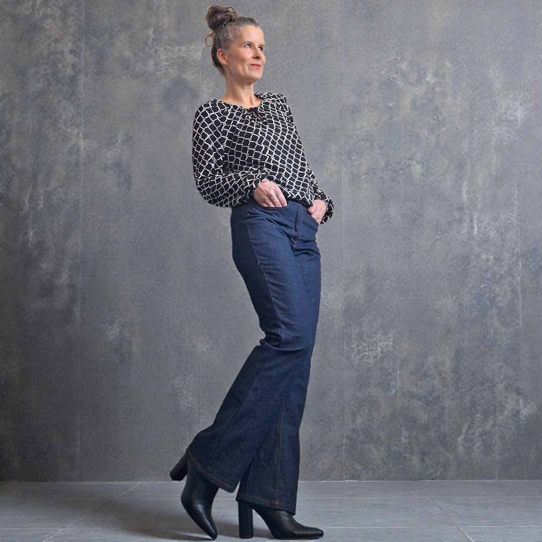 Jeans - Der blaue Pfad Mid Waist Damen Kurzgrößen - Schnittmuster eBook-3 Jeans - Der blaue Pfad Mid Waist Damen Kurzgrößen - Schnittmuster eBook-3