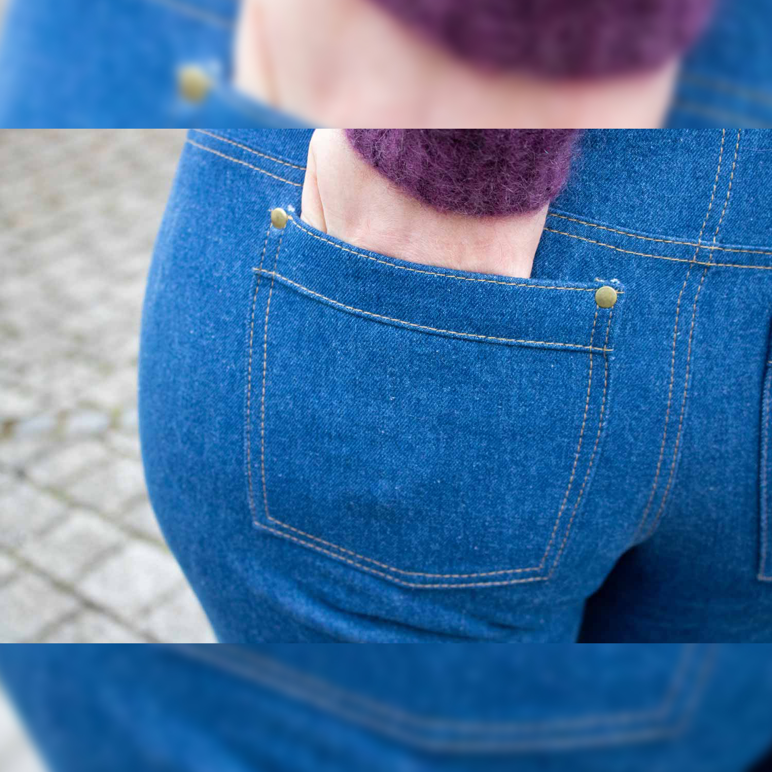 Jeans - Der blaue Pfad Mid Waist Damen Kurzgrößen - Schnittmuster eBook-9 Jeans - Der blaue Pfad Mid Waist Damen Kurzgrößen - Schnittmuster eBook-9