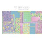 Voile di cotone - Collezione Patchwork Giallo Multicolore