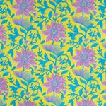 Voile di cotone - collezione fiori giallo