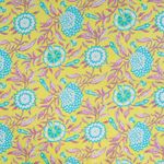Voile di cotone - collezione fiori giallo