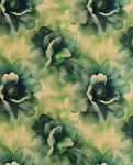 Satin de coton - Stretch Grandes fleurs Vert