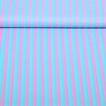 Voile de coton - collection Enjoy rayures Turquoise Voile de coton - collection Enjoy rayures Turquoise
