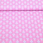 Voile de coton - Collection Enjoy Abstrait Rose Voile de coton - Collection Enjoy Abstrait Rose