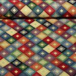 Gobelin - Geometric Würfel Multicolor Gold Gobelin - Geometric Würfel Multicolor Gold