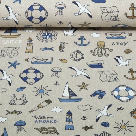 Toile canevas - Maritime Nautique Beige