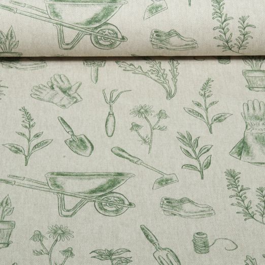 Toile canevas - aspect toile de jardin Beige Toile canevas - aspect toile de jardin Beige