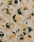 Viscosa Lino - Foglie Digitali Ecrù Beige