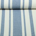Coton tissé - Linge de cuisine à rayures Beige Bleu jeans Coton tissé - Linge de cuisine à rayures Beige Bleu jeans