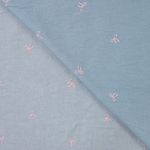 Blusenjeans – Bestickt Schleifen Hellblau Blusenjeans – Bestickt Schleifen Hellblau