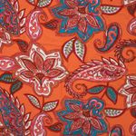 Viskosjersey - Paisley Orange