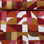 Toile canevas Jacquard - Abstrait Bordeaux Toile canevas Jacquard - Abstrait Bordeaux