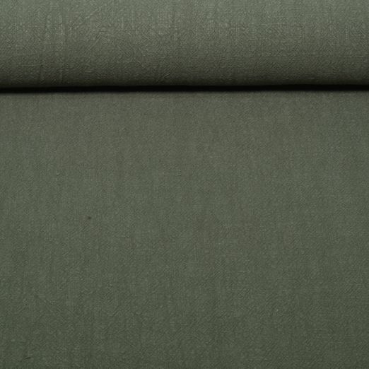 Leinen - Uni Stonewashed Dunkelgrün Leinen - Uni Stonewashed Dunkelgrün