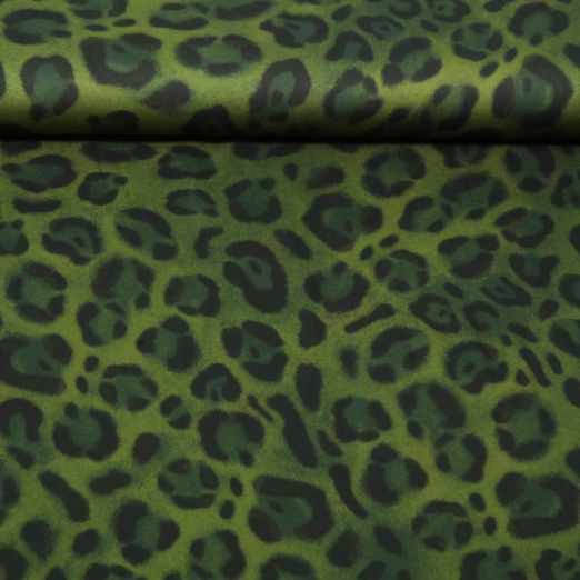 Viskose-Satin - Leo Grün Viskose-Satin - Leo Grün