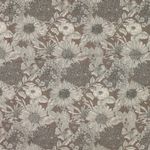 Viscosa di lino - fiori estivi taupe
