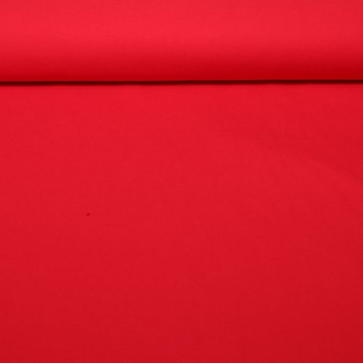 Baumwoll-Köper - Vorgewaschen Uni Rot
