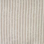Tissu pour blouses et robes - Fleurs rayées avec impression en caoutchouc sable