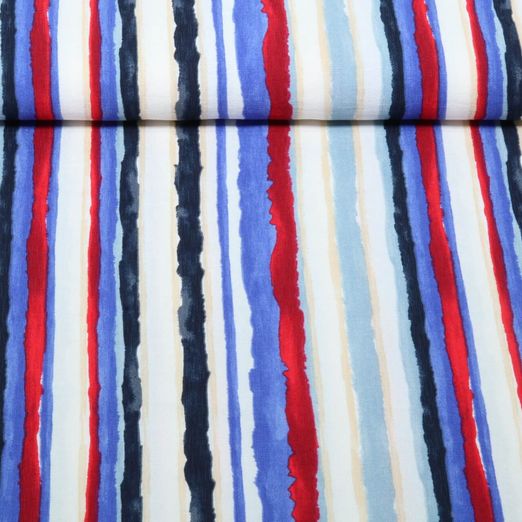 Viscose - rayures Air Flow Bleu marine Viscose - rayures Air Flow Bleu marine