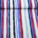 Viscose - rayures Air Flow Bleu marine Viscose - rayures Air Flow Bleu marine