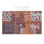 Popelín de algodón - Colección Enjoy Patchwork Marrón