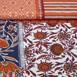 Baumwoll-Popeline - Enjoy Kollektion Patchwork Braun