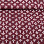 Popeline de coton - Enjoy collection Ornements Bordeaux... Popeline de coton - Enjoy collection Ornements Bordeaux...