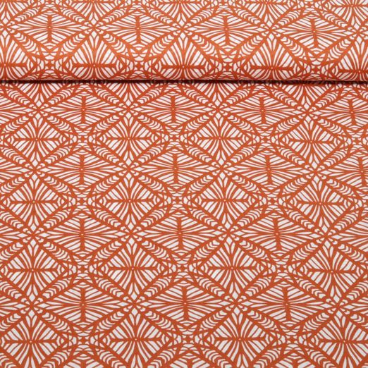 Popeline de coton - Enjoy collection Abstrait Marron