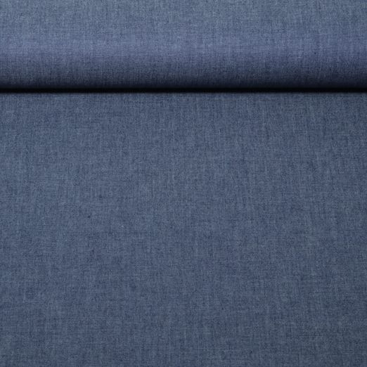 Tissu jeans pour blouses - Prélavé Uni Bleu foncé Tissu jeans pour blouses - Prélavé Uni Bleu foncé