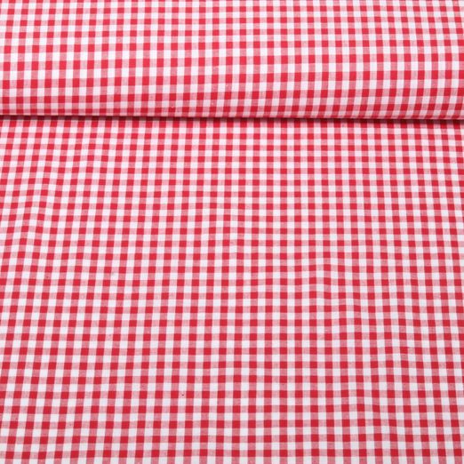 Coton tissé - Carreaux Rouge Blanc Coton tissé - Carreaux Rouge Blanc