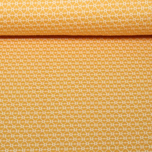 Jersey jacquard bio - HHL Queen of Heart Cherry Heart Knit Jaune Jersey jacquard bio - HHL Queen of Heart Cherry Heart Knit Jaune