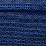 Biologische jacquard jersey - HHL Queen of Hearts Kersenhart breisel blauw Biologische jacquard jersey - HHL Queen of Hearts Kersenhart breisel blauw
