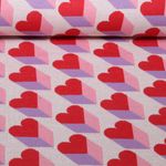 Jersey jacquard bio - HHL Queen of Heart Royal Love Shadows Beige
