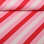 Jersey jacquard bio - HHL Queen of Heart Royal Candy Stripes Rouge Jersey jacquard bio - HHL Queen of Heart Royal Candy Stripes Rouge