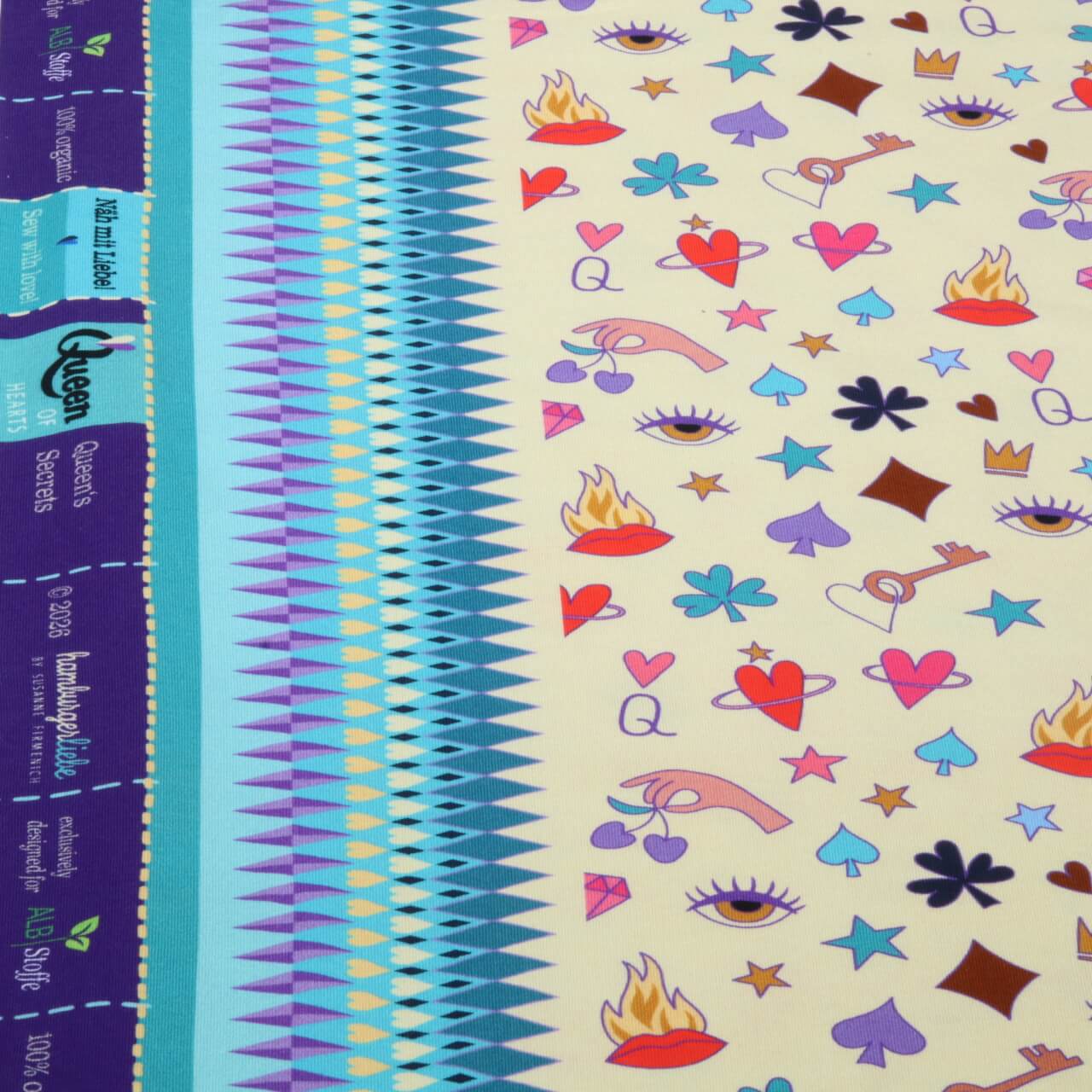 Bio Jersey - HHL Queen of Hearts Queens Secrets Beige-1 Bio Jersey - HHL Queen of Hearts Queens Secrets Beige-1