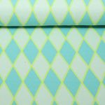 Jersey jacquard bio - HHL Queen Of Hearts Harlequin Hearts Turquoise Jersey jacquard bio - HHL Queen Of Hearts Harlequin Hearts Turquoise