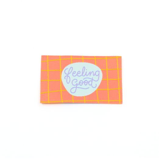 Étiquette tissée - Feeling Good - 57 x 38 mm Étiquette tissée - Feeling Good - 57 x 38 mm