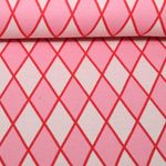 Jersey jacquard bio - HHL Queen Of Hearts Harlequin Hearts Rose vif