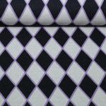 Jersey jacquard bio - HHL Queen Of Hearts Harlequin Hearts Noir