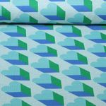 Jersey jacquard bio - HHL Queen of Hearts Royal Love Shadows Turquoise Jersey jacquard bio - HHL Queen of Hearts Royal Love Shadows Turquoise
