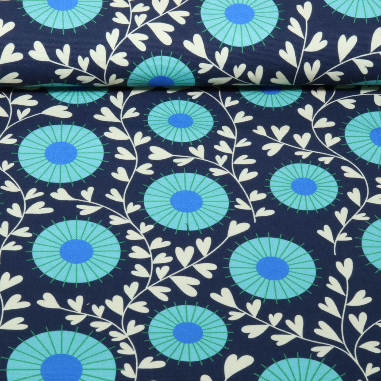 Toile canevas bio - HHL Queen Of Hearts Court Garden Bleu marine-0 Toile canevas bio - HHL Queen Of Hearts Court Garden Bleu marine-0